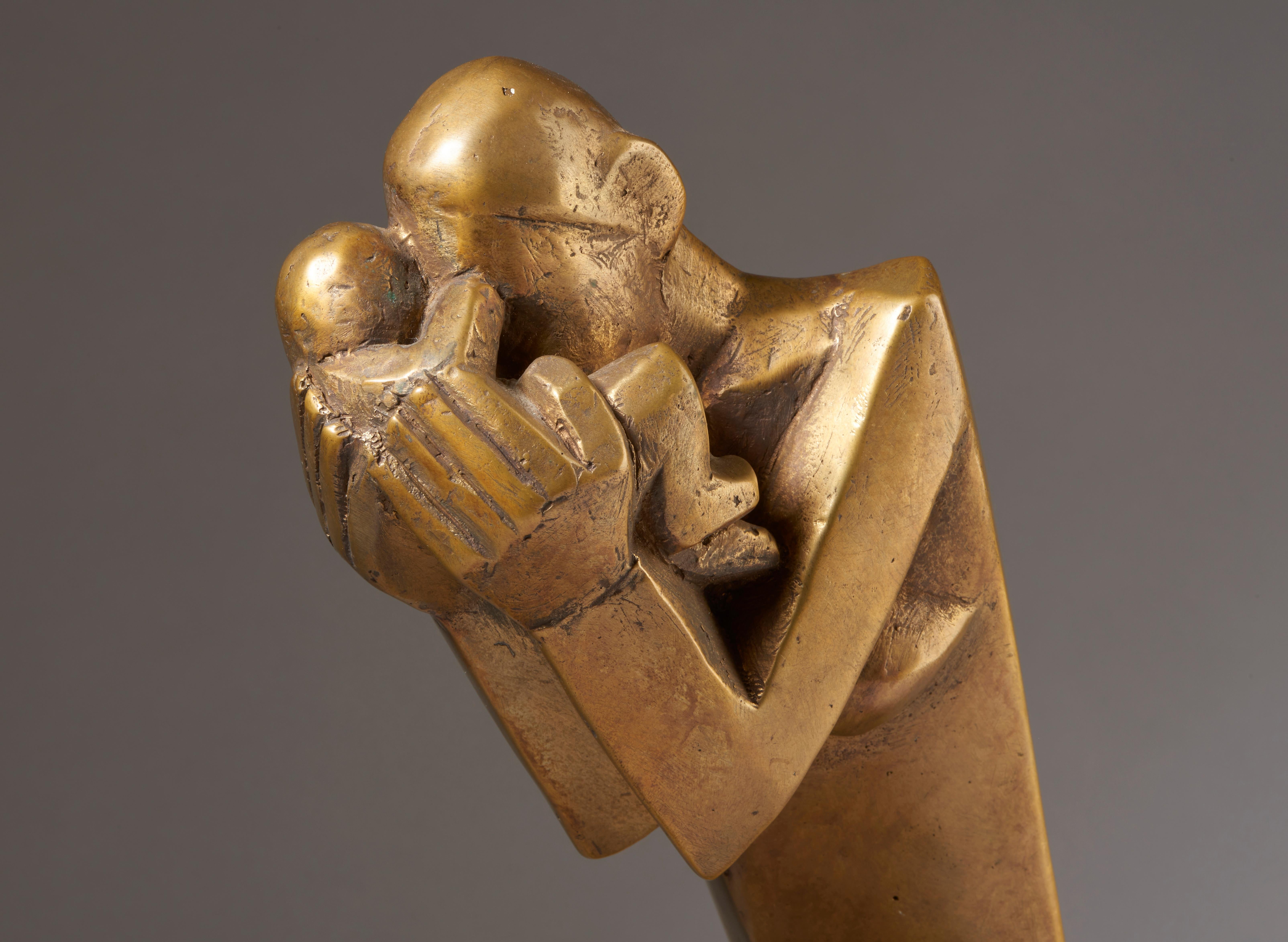 Contemporary Mother Rose, bronze sculpture, 2017 For Sale