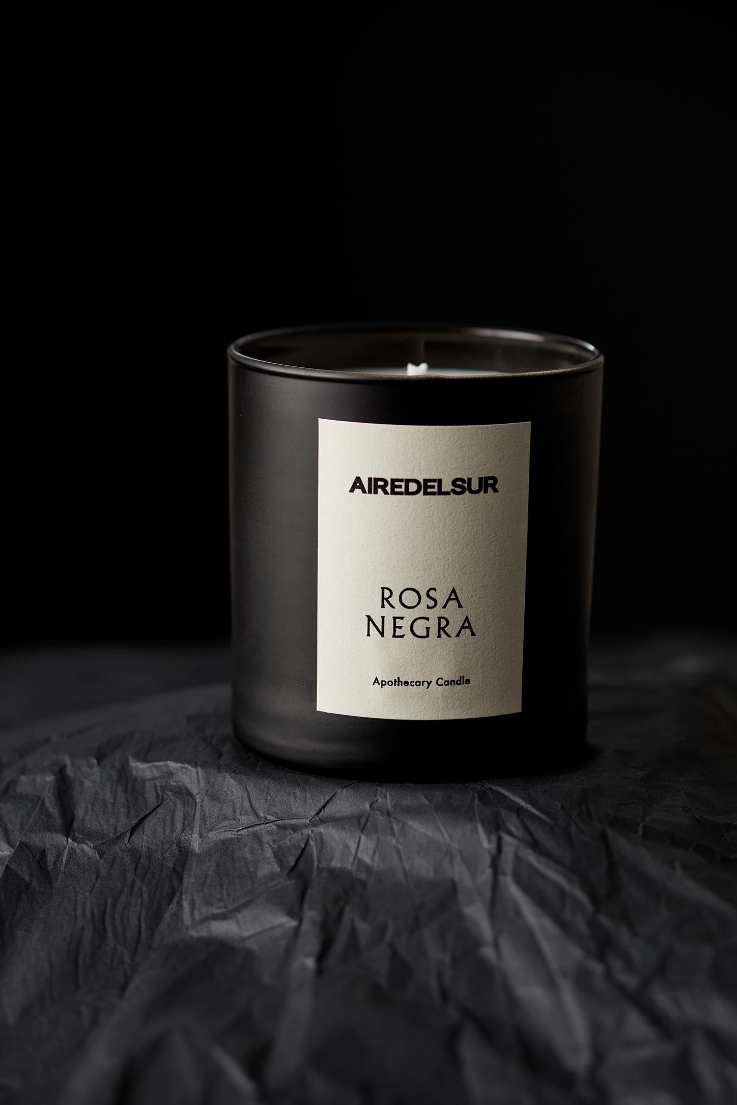 We introduce Rosa Negra scented candle inspired by the materials that nature offers us, each piece is a reminder of the way the brand interprets modernity from tradition.

 
Rosa Negra: This candle is made of soy wax scented, balances notes of