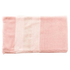 Rosa Rosa Pastel Rosa Crema Colcha Artesanal Tejida a Mano De Felpa Merino Suave