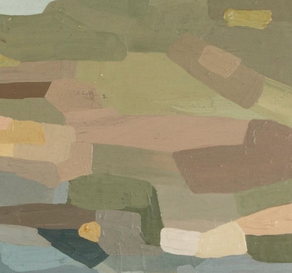 I Left a Piece of Me Behind - Pintura Abstracta Paisaje Costero, Azul + Verde en venta 4