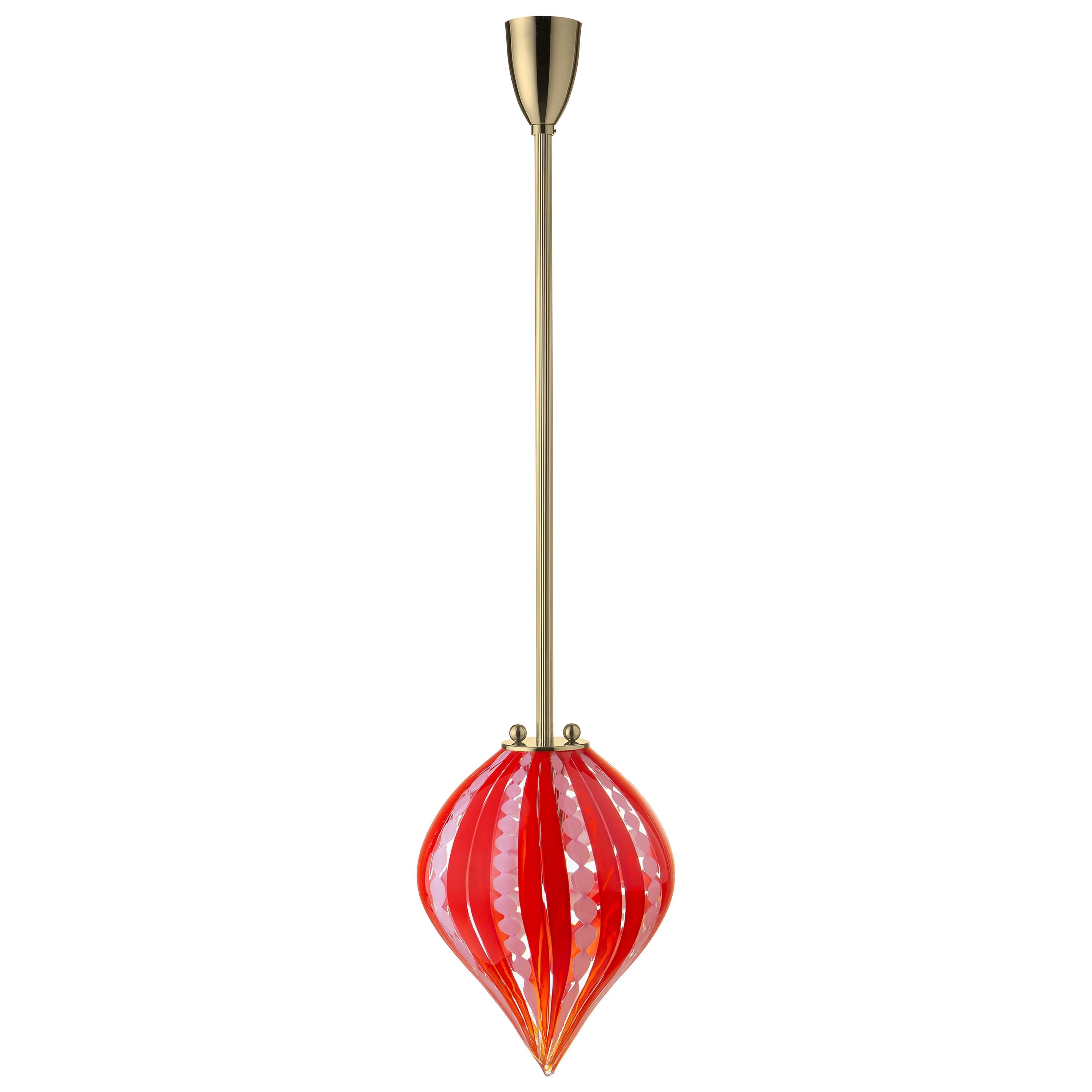 Colgante Rosa Rosso Globo Spirale by Magic Circus Editions