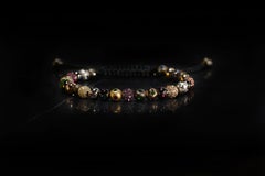 Rosa Van Parys Gabby Diamond and Color Precious Stones Pavé Beaded Bracelet