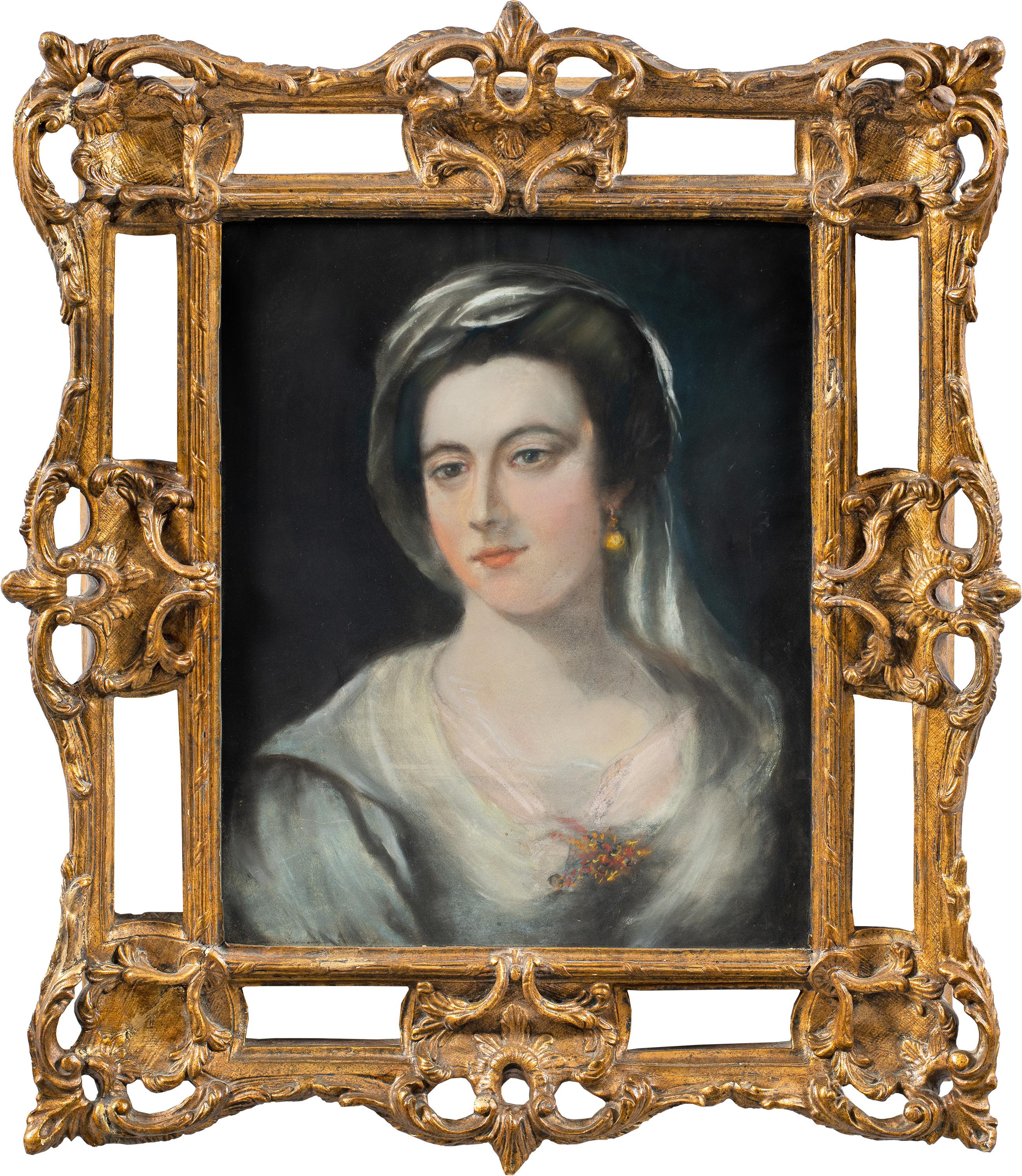 Follower of Rosalba Carriera (Venice 1673 - there 1757) - Portrait of a lady.

51 x 42 cm without frame, 79 x 67 cm with frame.

Antique pastel painting on paper, in a carved, perforated and gilded wooden frame.

Condition report: Good state of