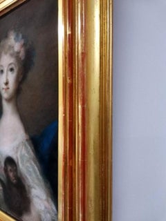 Rosalba Carriera-Portrait of Young Girl Holding a Sing 18th Century