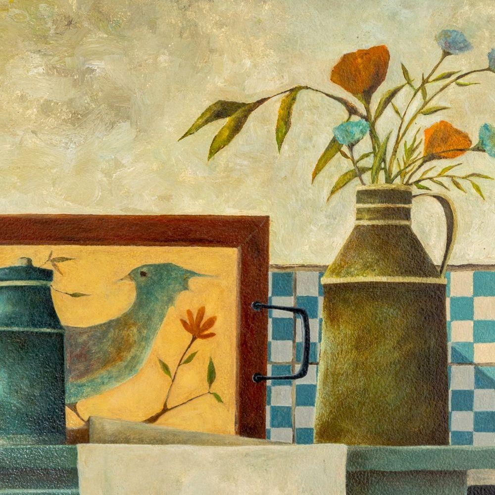 Still Life Scene - Contemporary Painting by Rosaleen Davey