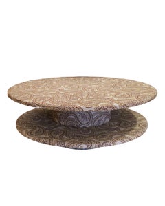 Rosalie 100 Coffee Table in MDF Board, Pine Wood and Fabric by POPUS EDITIONS