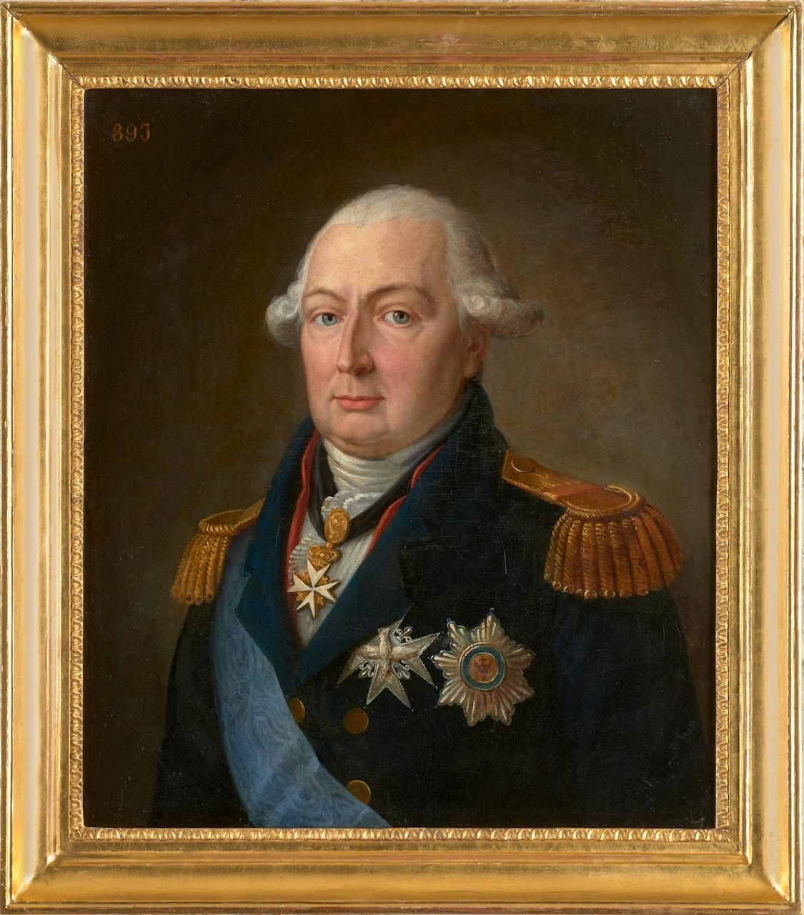 Brustbild von Louis V Joseph de Bourbon-Condé (1736-1818), Prince de Condé