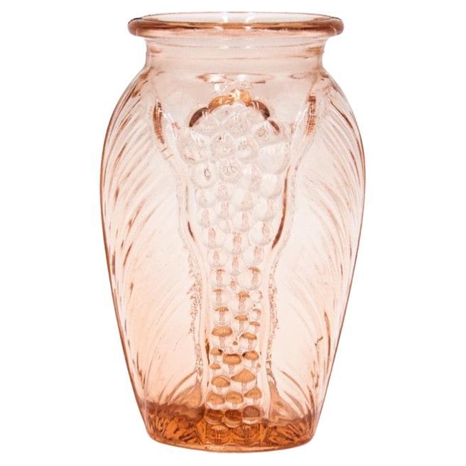 Rosaline Glass Vase, Poland, 1970s For Sale