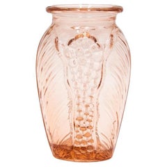 Rosaline Glass Vase, Poland, 1970s