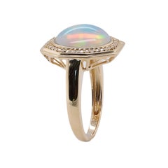 Rosalyn 14K Yellow Gold Oval-Cut Opal Ring