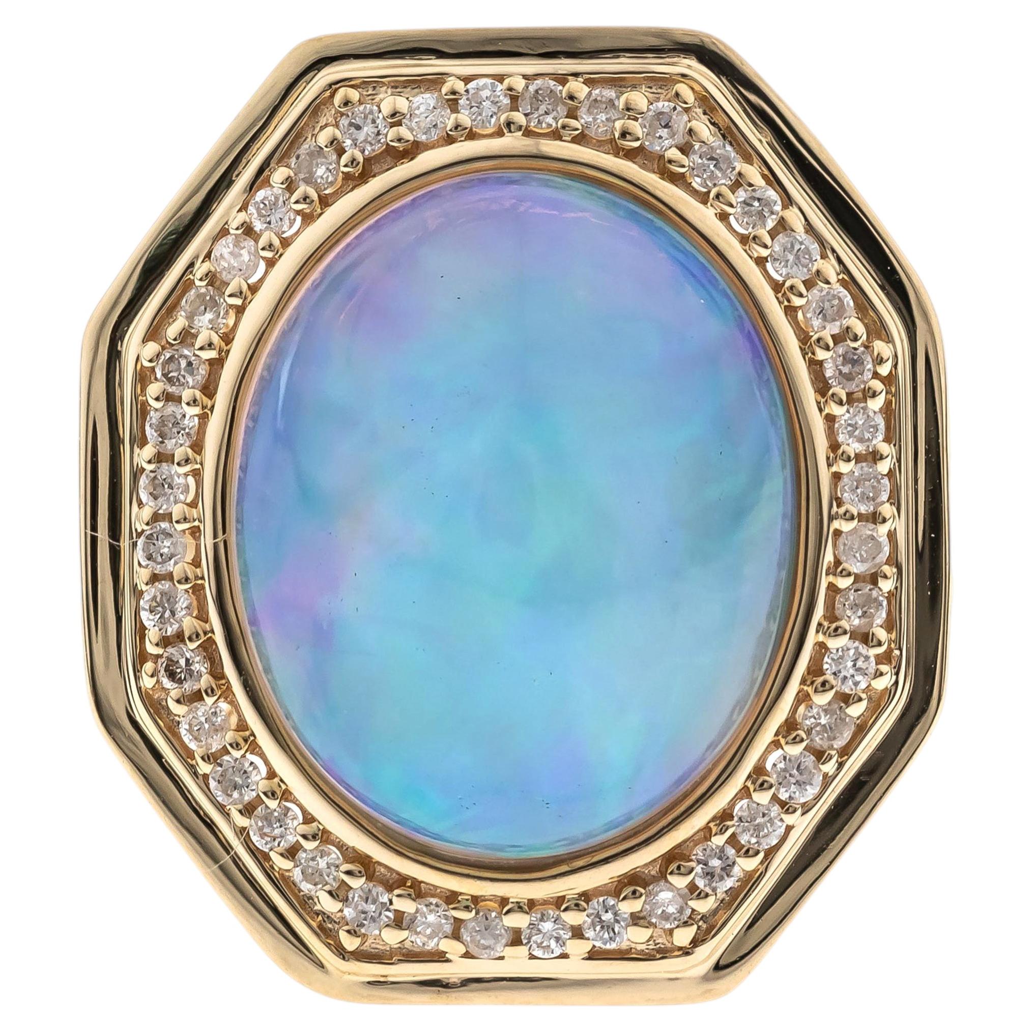 Rosalyn 14K Yellow Gold Oval-Cut Opal Ring