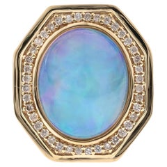Rosalyn 14K Yellow Gold Oval-Cut Opal Ring