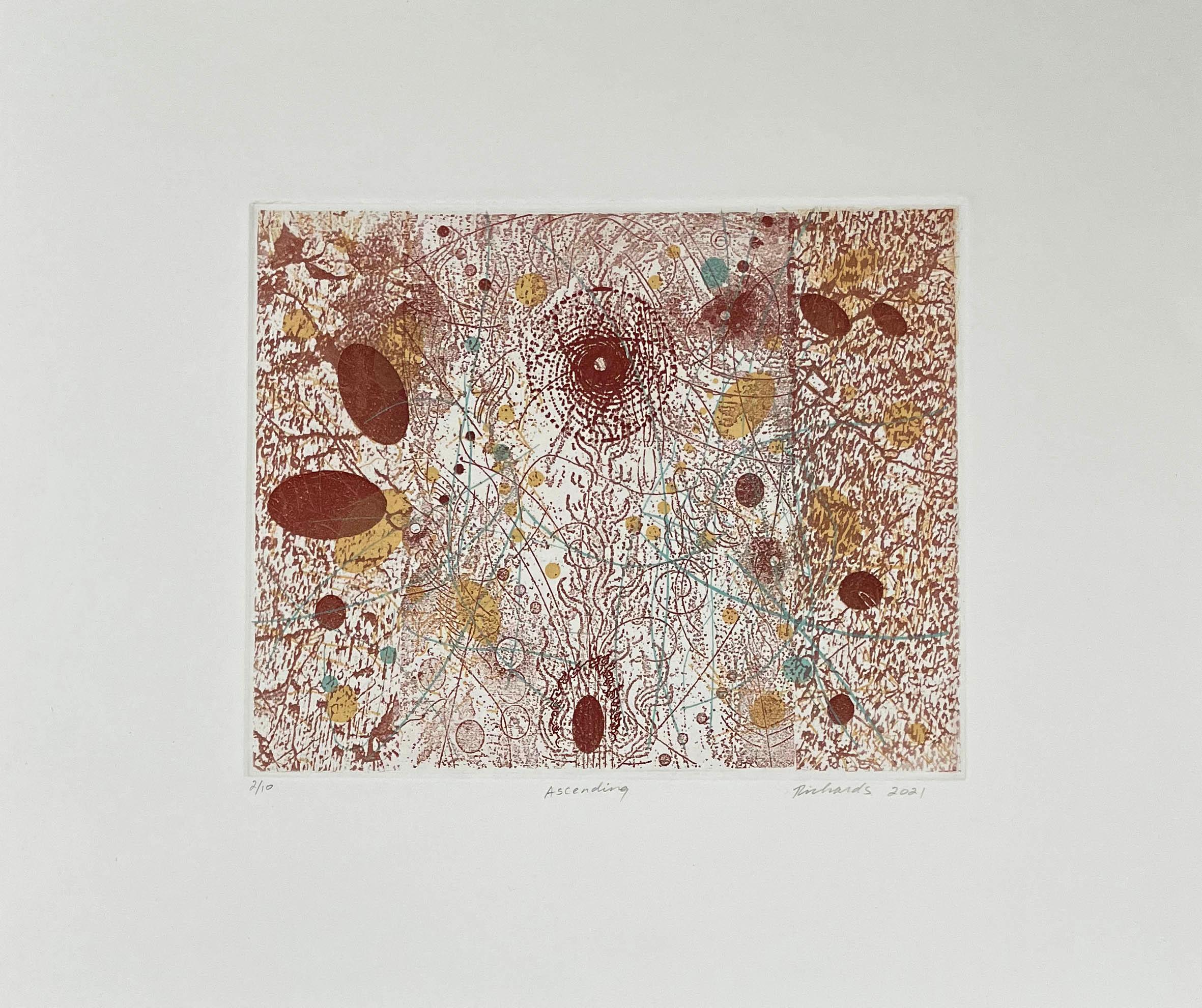 Ascending, etching by Rosalyn Richards For Sale 1