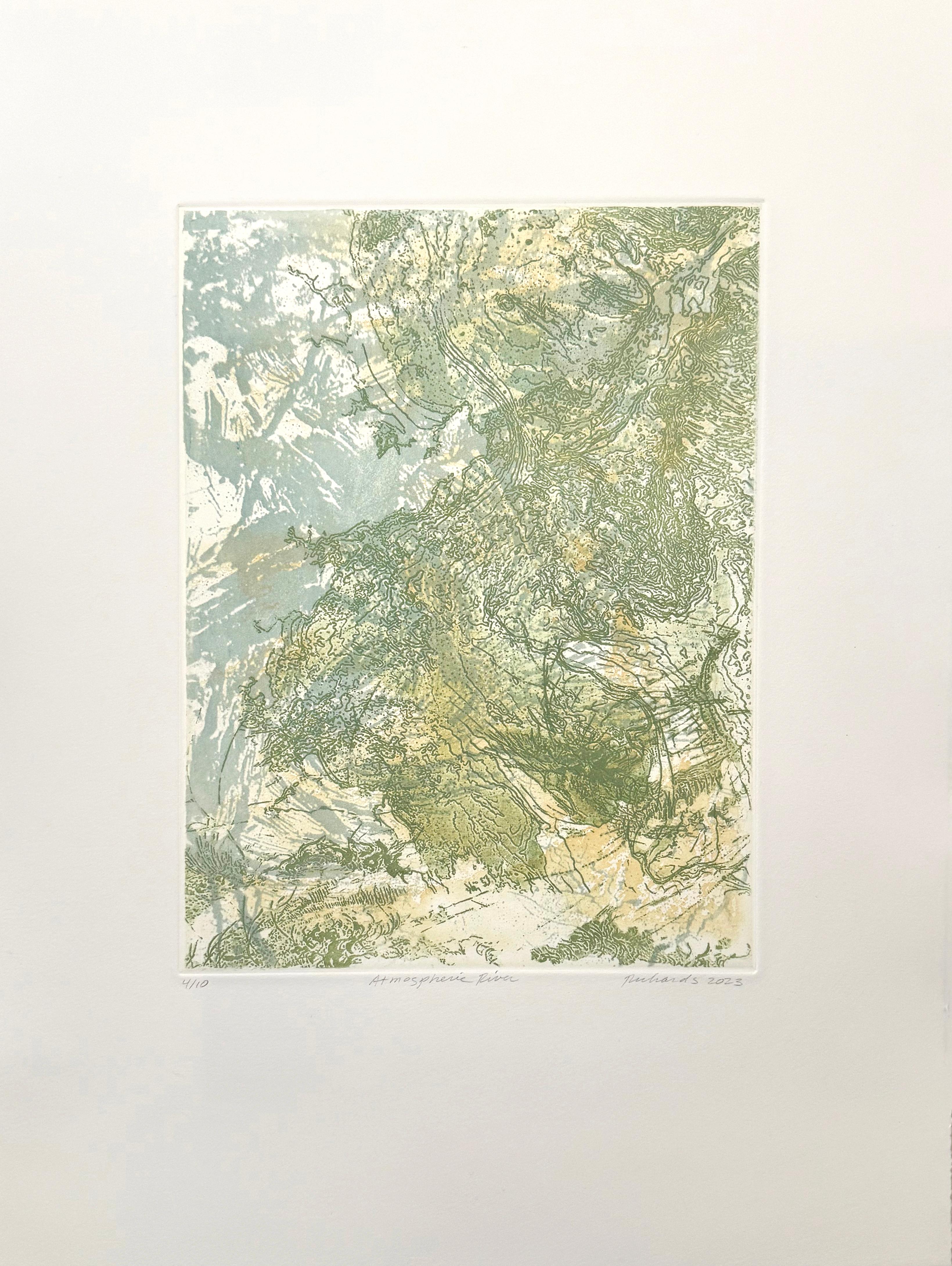 Atmospheric River, abstract print by Rosalyn Richards For Sale 1