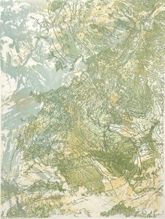 Río atmosférico, impresión abstracta de Rosalyn Richards