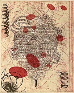 Radierung-Abstrakte Drucke