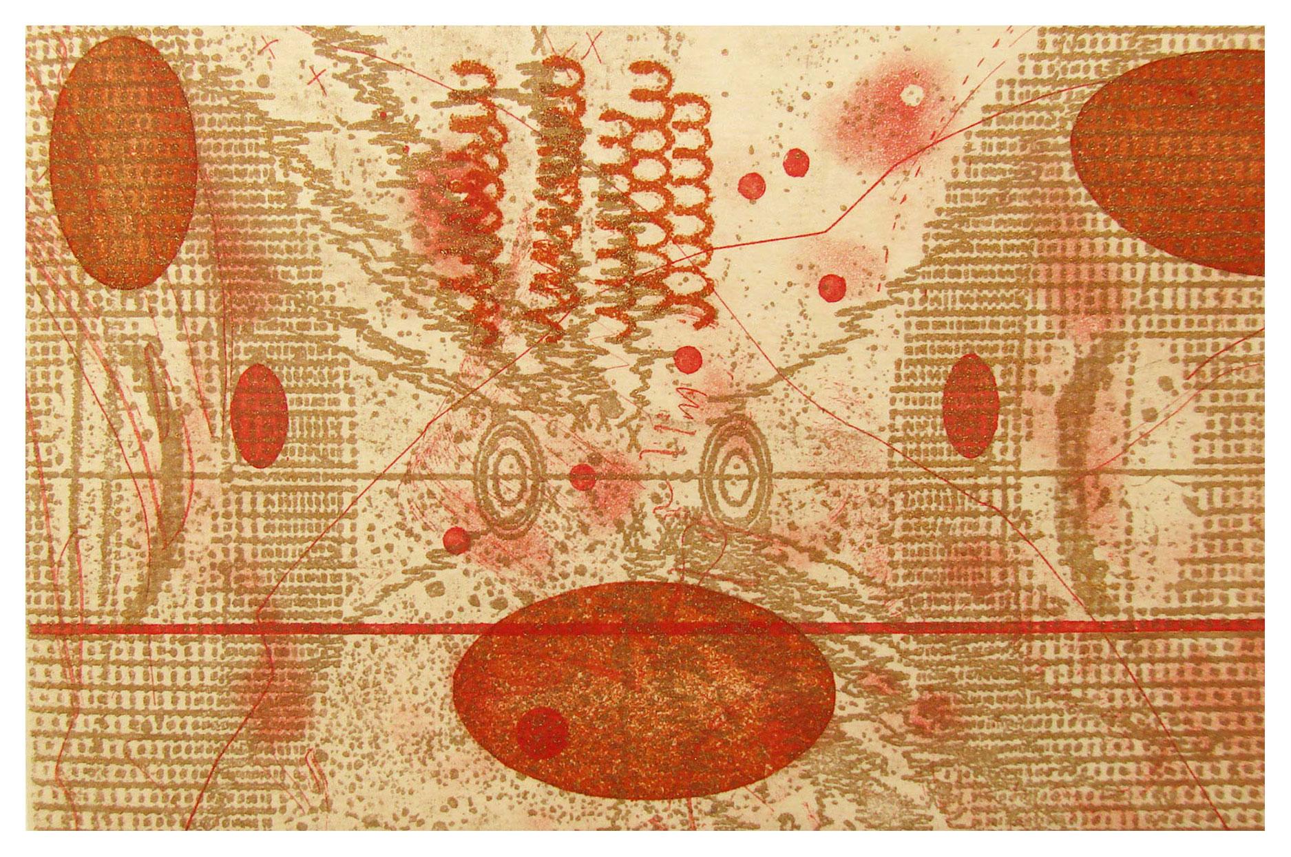 Abstract Print Rosalyn Richards - Collision