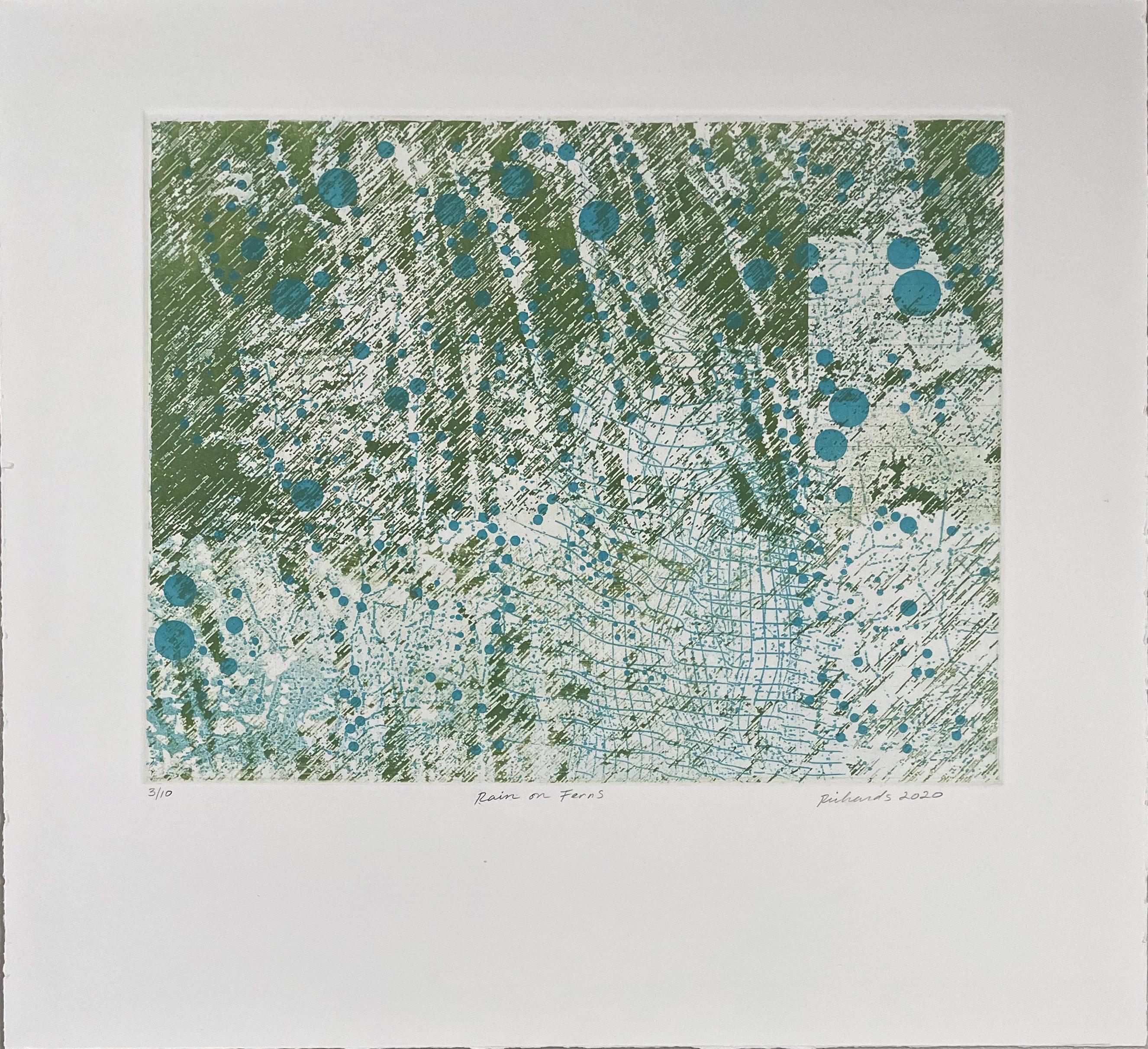 Rain On Ferns, by Rosalyn Richards For Sale 1