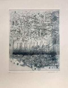 Storm, abstract landscape by Rosalyn Richards