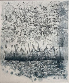 Storm, abstrakte Landschaft von Rosalyn Richards