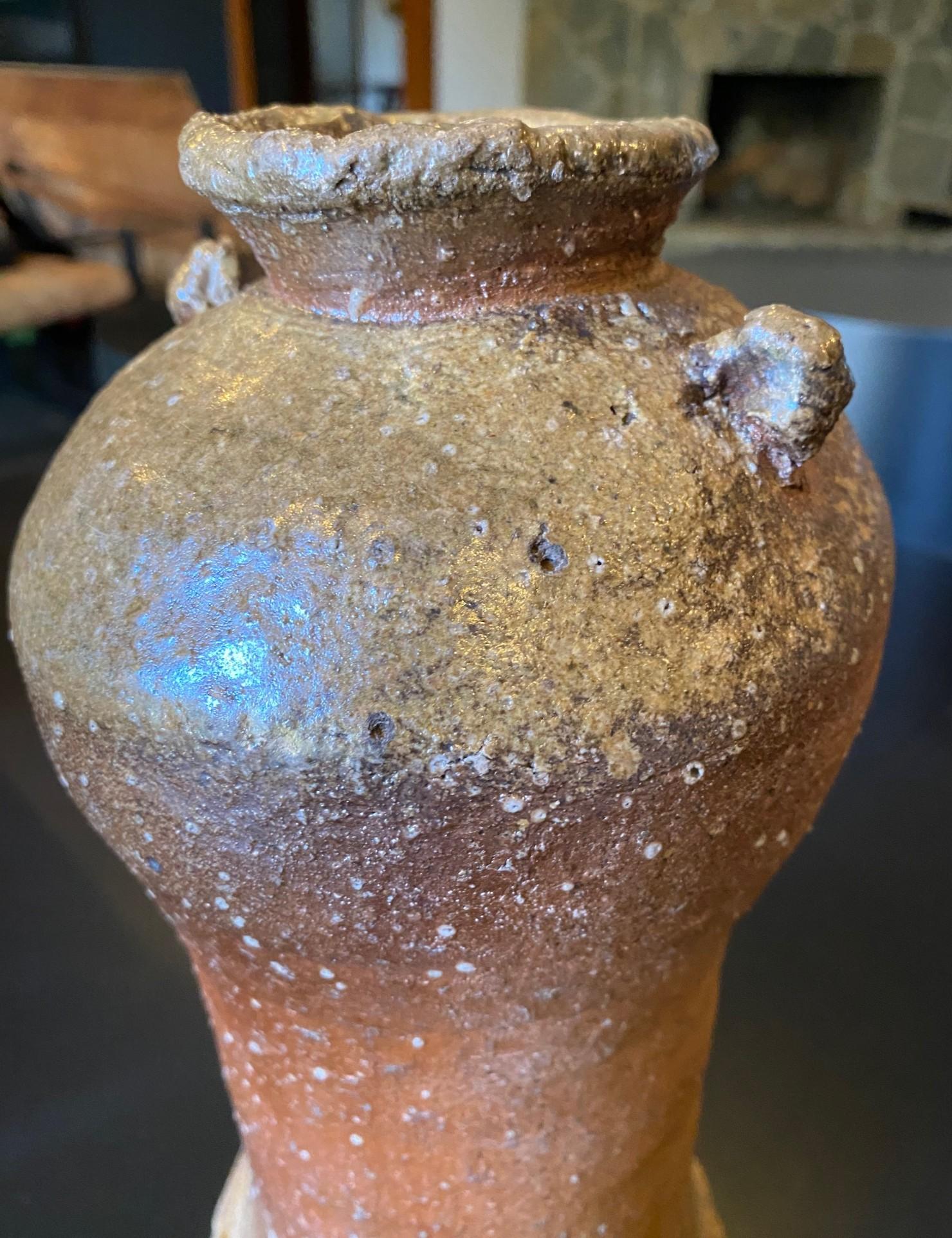 Rosanjin Kitaoji Signed Japanese Bizen Pottery Vase & Original Signed Sealed Box For Sale 5