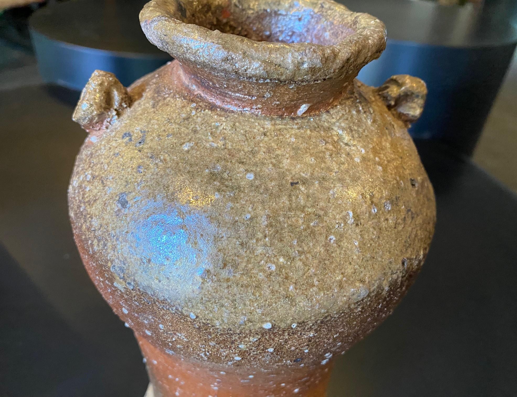 Rosanjin Kitaoji Signed Japanese Bizen Pottery Vase & Original Signed Sealed Box For Sale 3