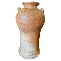 Rosanjin Kitaoji Signed Japanese Bizen Pottery Vase & Original Signed Sealed Box