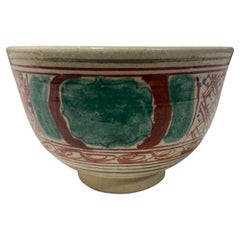 Rosanjin Kitaoji Signed Painted Chawan Tea Bowl with Original Sealed Signed Box