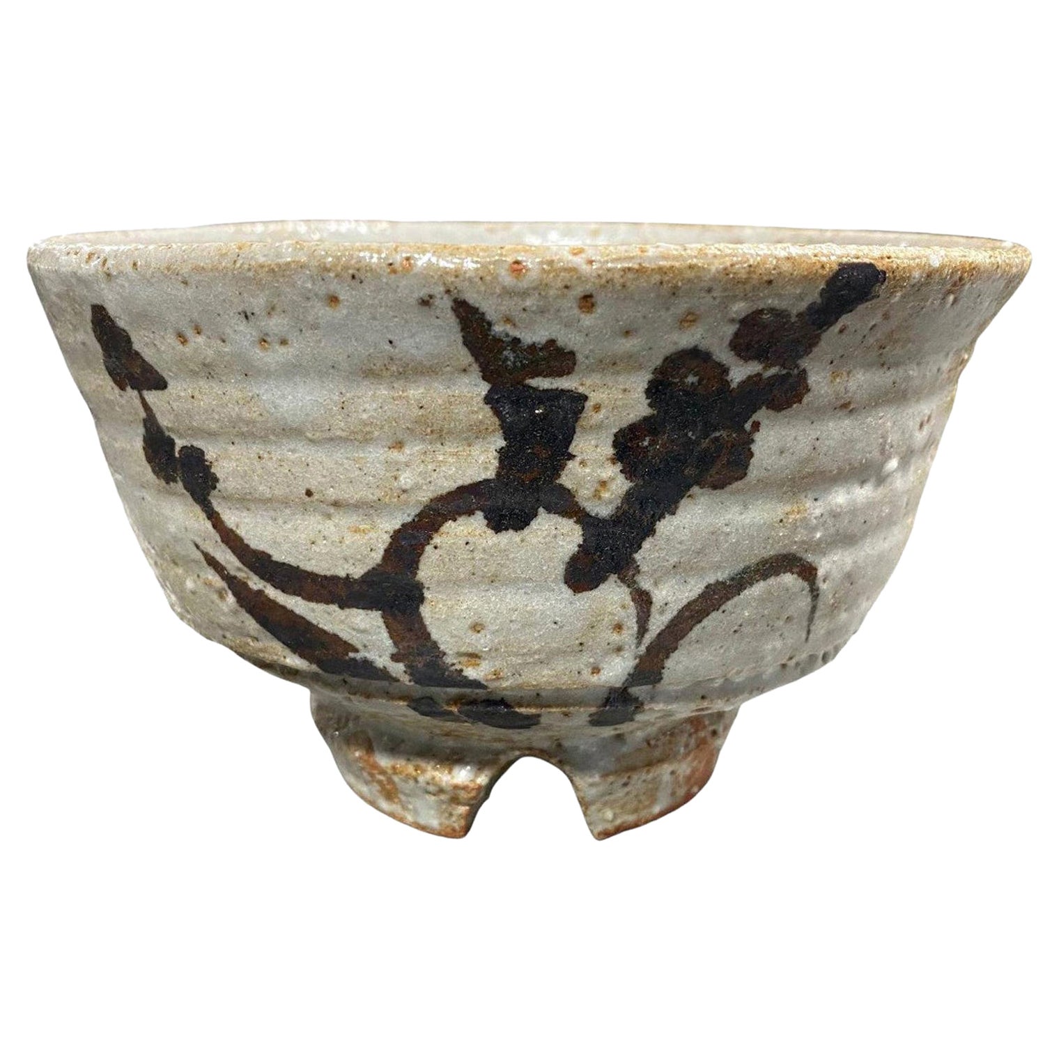 Rosanjin Kitaoji, signierte Shino Ware Chawan-Teeschale, Original, versiegelt, signiert