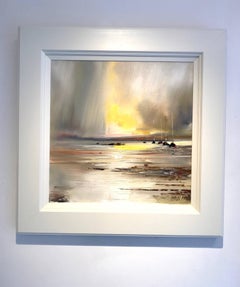 Sails at sea original landscape painting Contemporary Art 21st Century