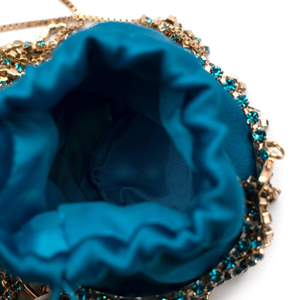 Rosantica Baby Ghizlan Mini crystal-embellished satin bag 3