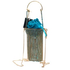 Rosantica Baby Ghizlan Mini crystal-embellished satin bag
