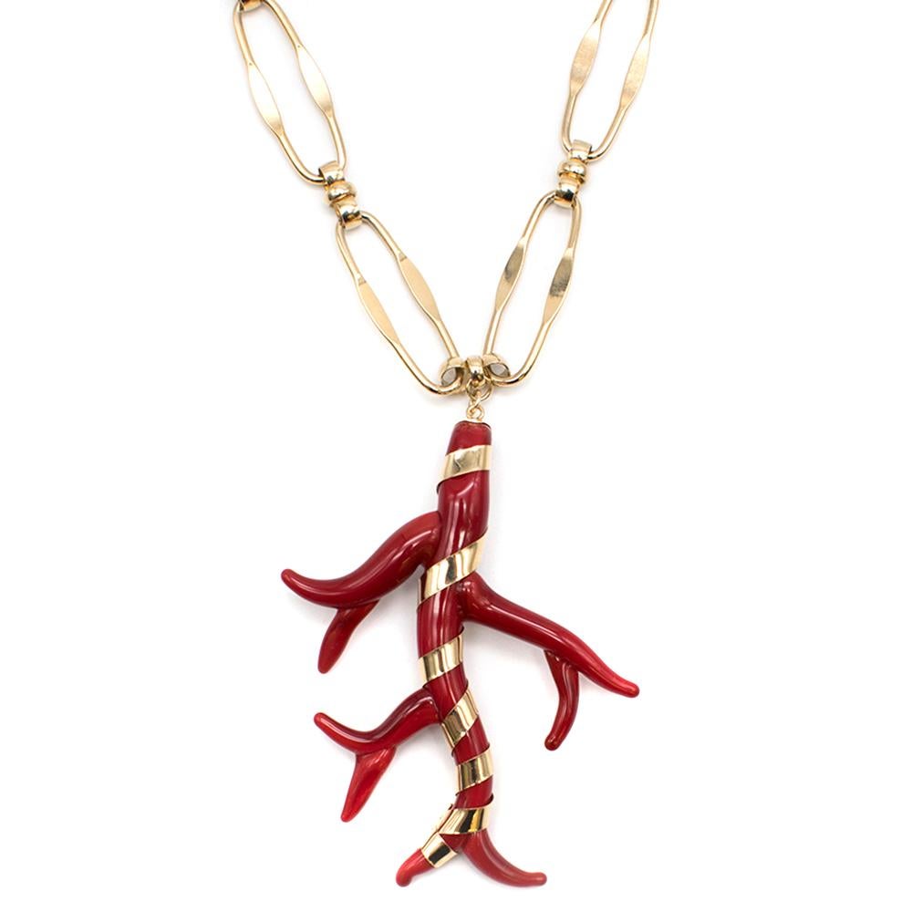 Rosantica Isola gold-tone and resin necklace	 In New Condition In London, GB