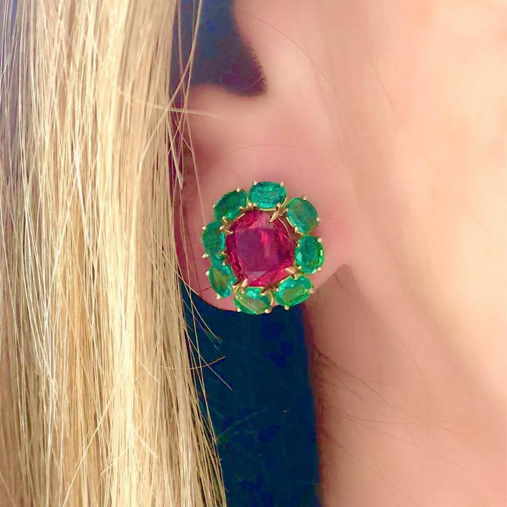 emerald earrings tanishq