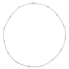Collar Rosaria Varra de perlas y diamantes engastados en platino