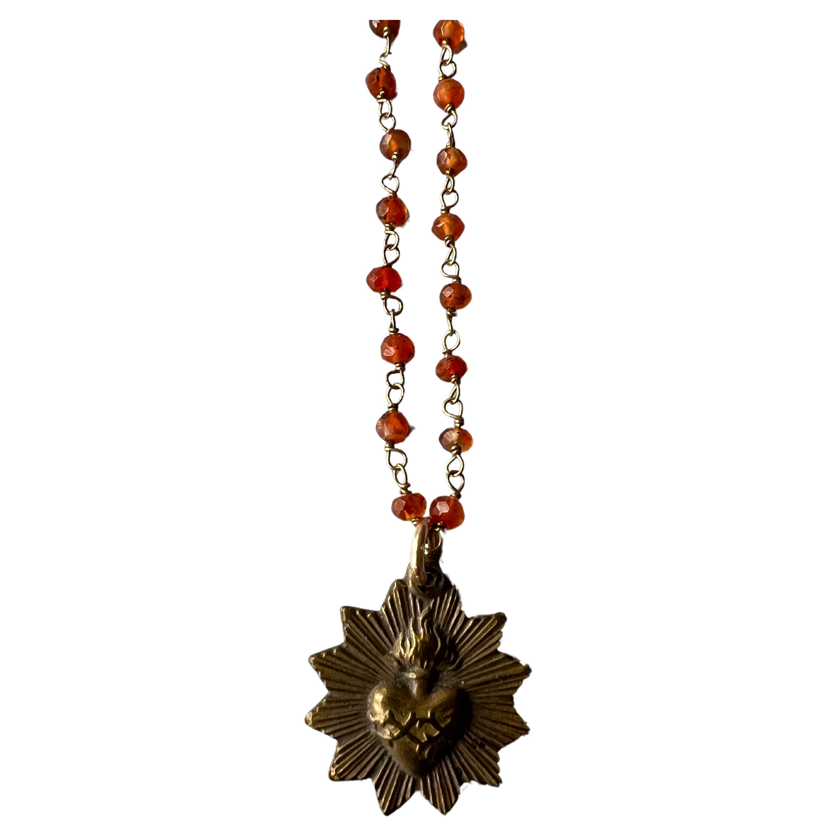 Rosario Beaded Chain Necklace Vintage French Medal Sacred Heart , One of a Kind

66 cm 

Designer: J DAUPHIN 

Available for immediate delivery 