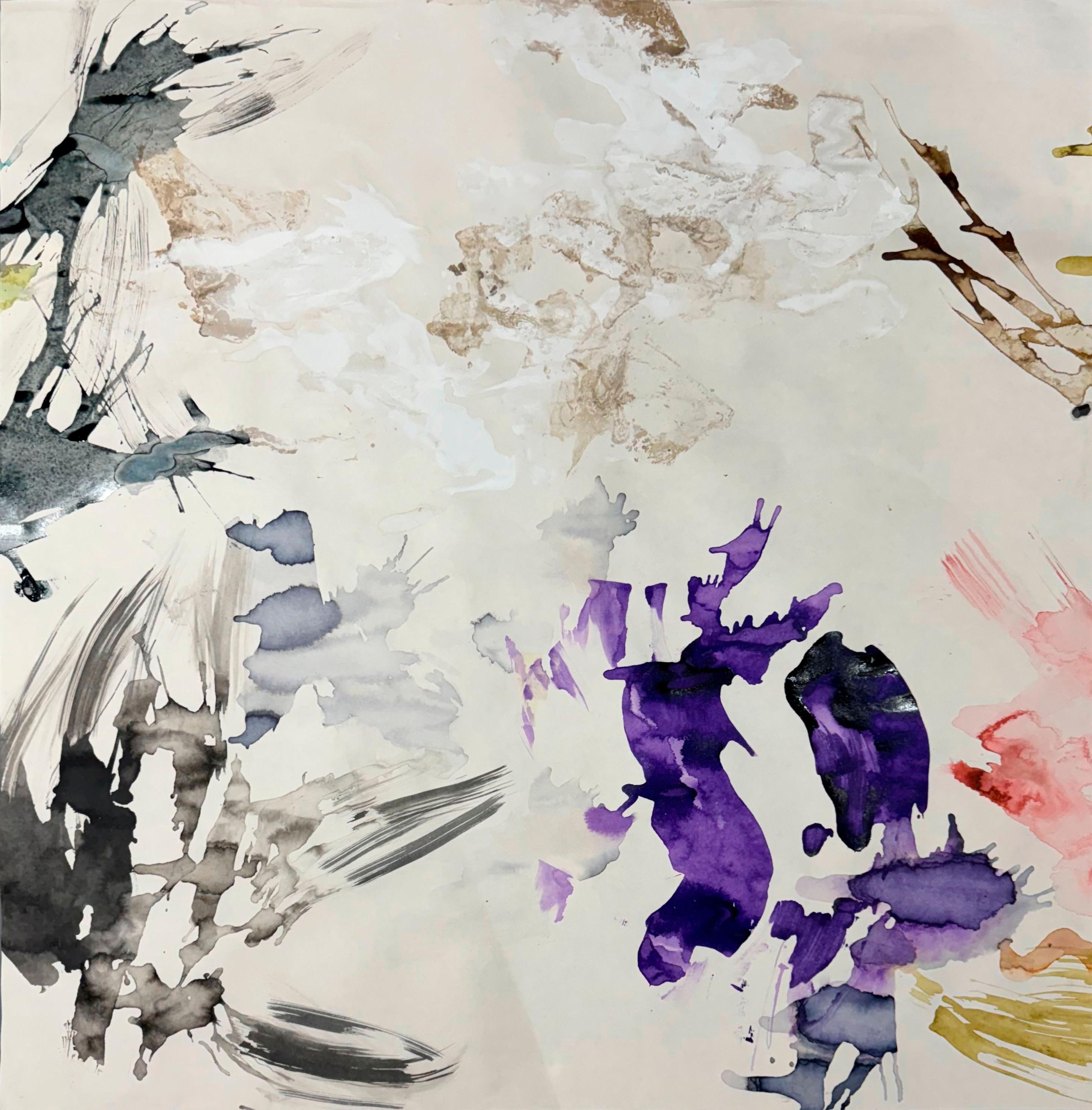 Liquid Life N2. Aus der Serie Liquid Life – Mixed Media Art von Rosario Briones