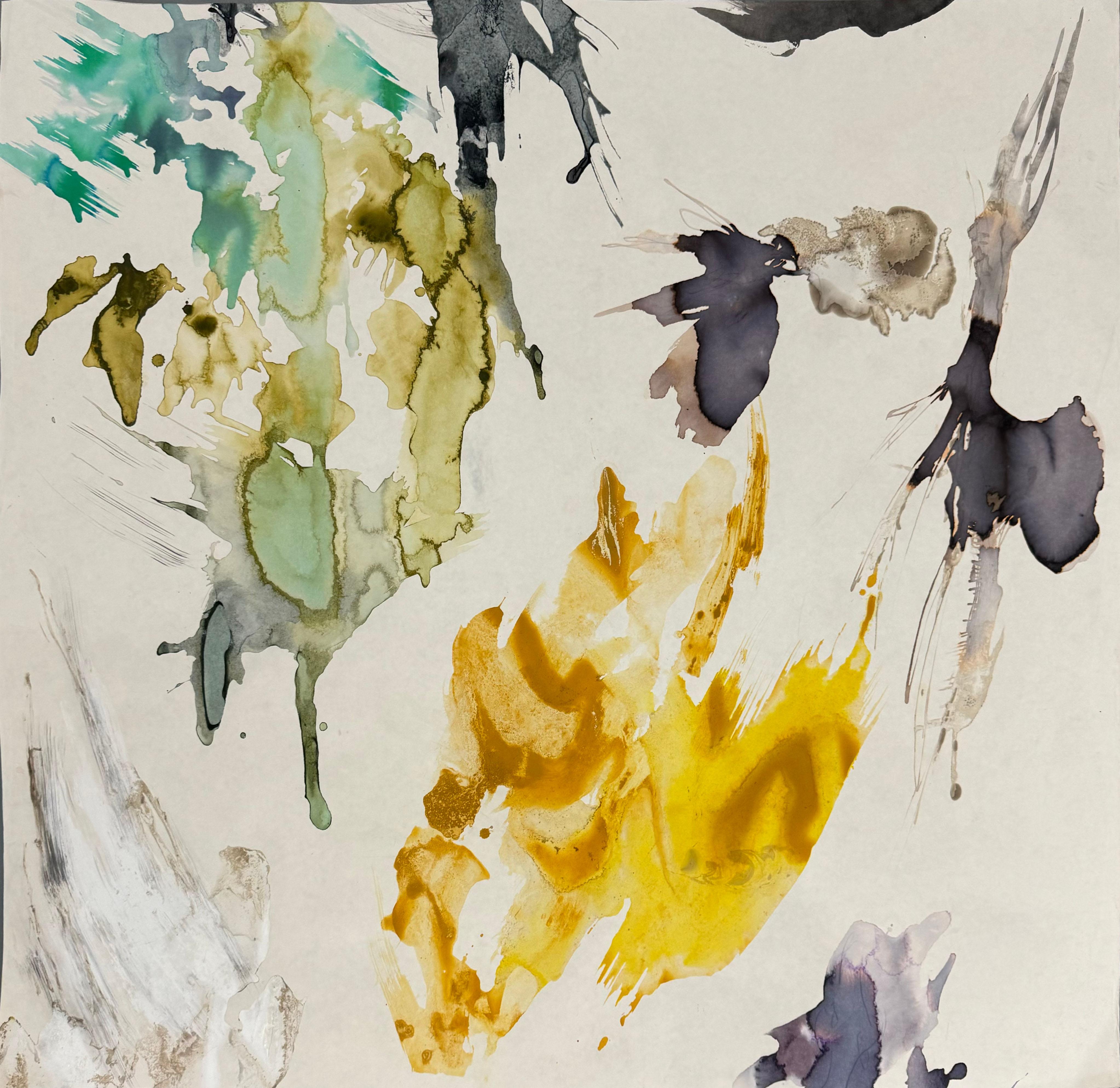 Liquid Life N6 und N1, Diptychon. Aus der Serie Liquid Life – Painting von Rosario Briones