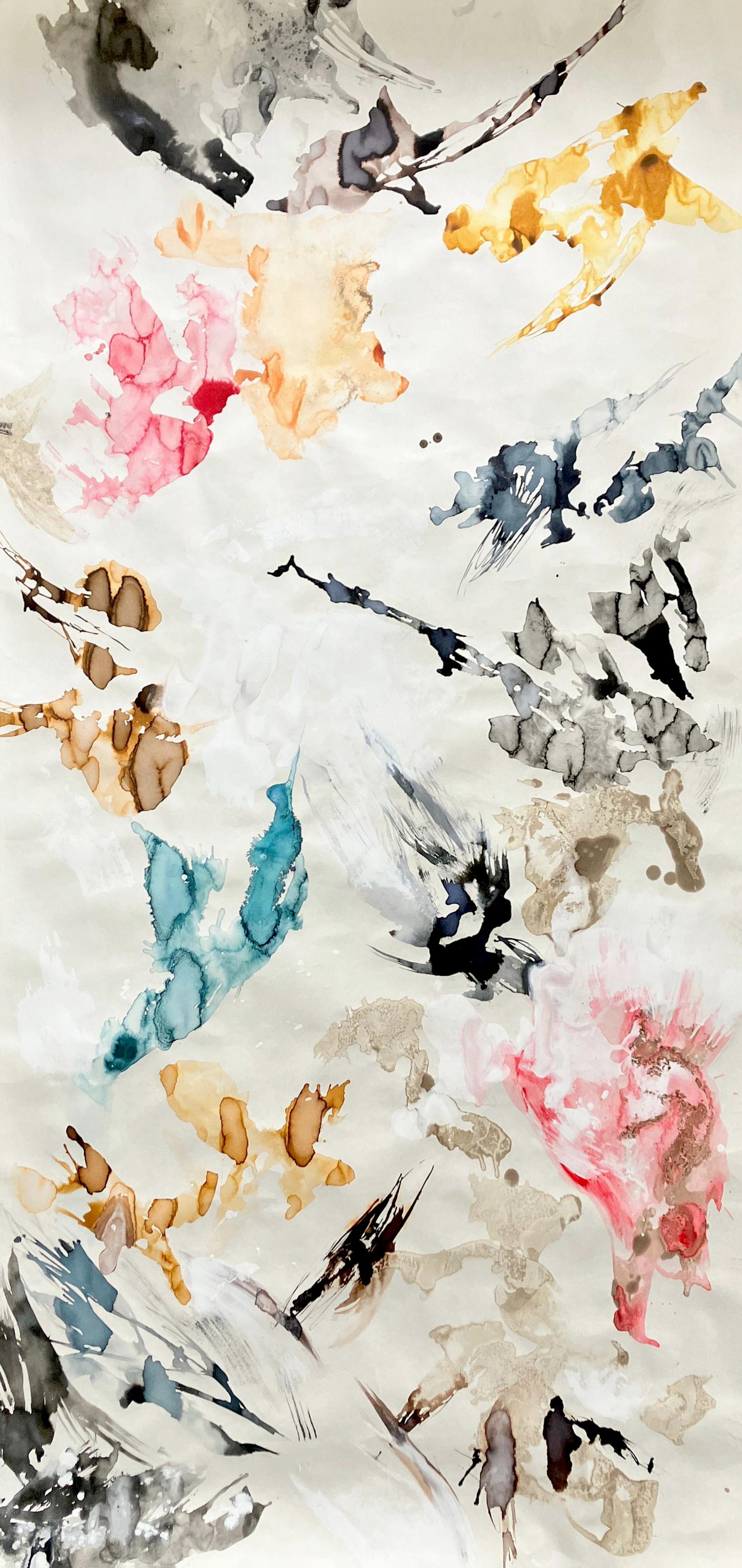 Rosario Briones Abstract Painting – Liquid Life N7. Aus der Serie Liquid Life