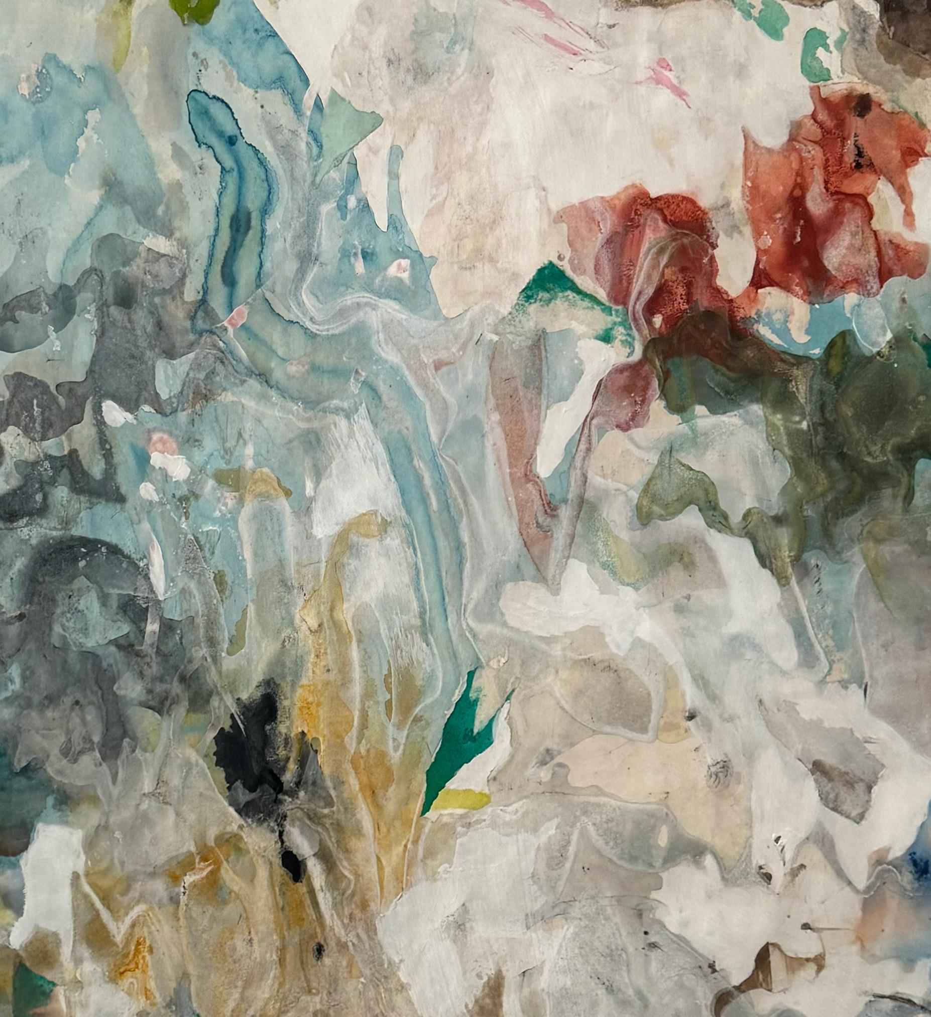 Liquid Life Serie n10. Aus der Serie Liquid Life (Grau), Abstract Painting, von Rosario Briones