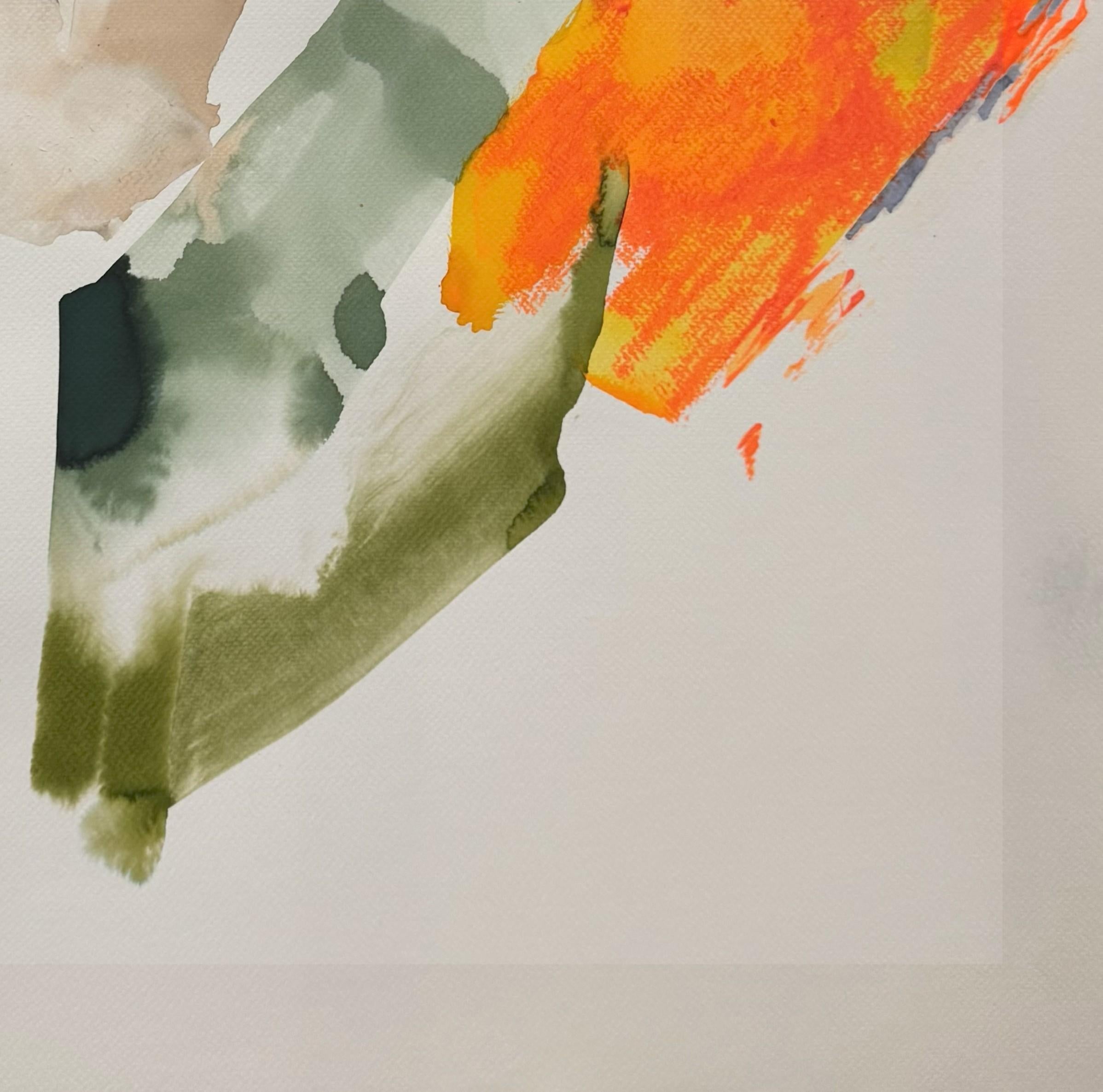 Série Impermanence n16. De la série Impermanence - Abstrait Painting par Rosario Briones