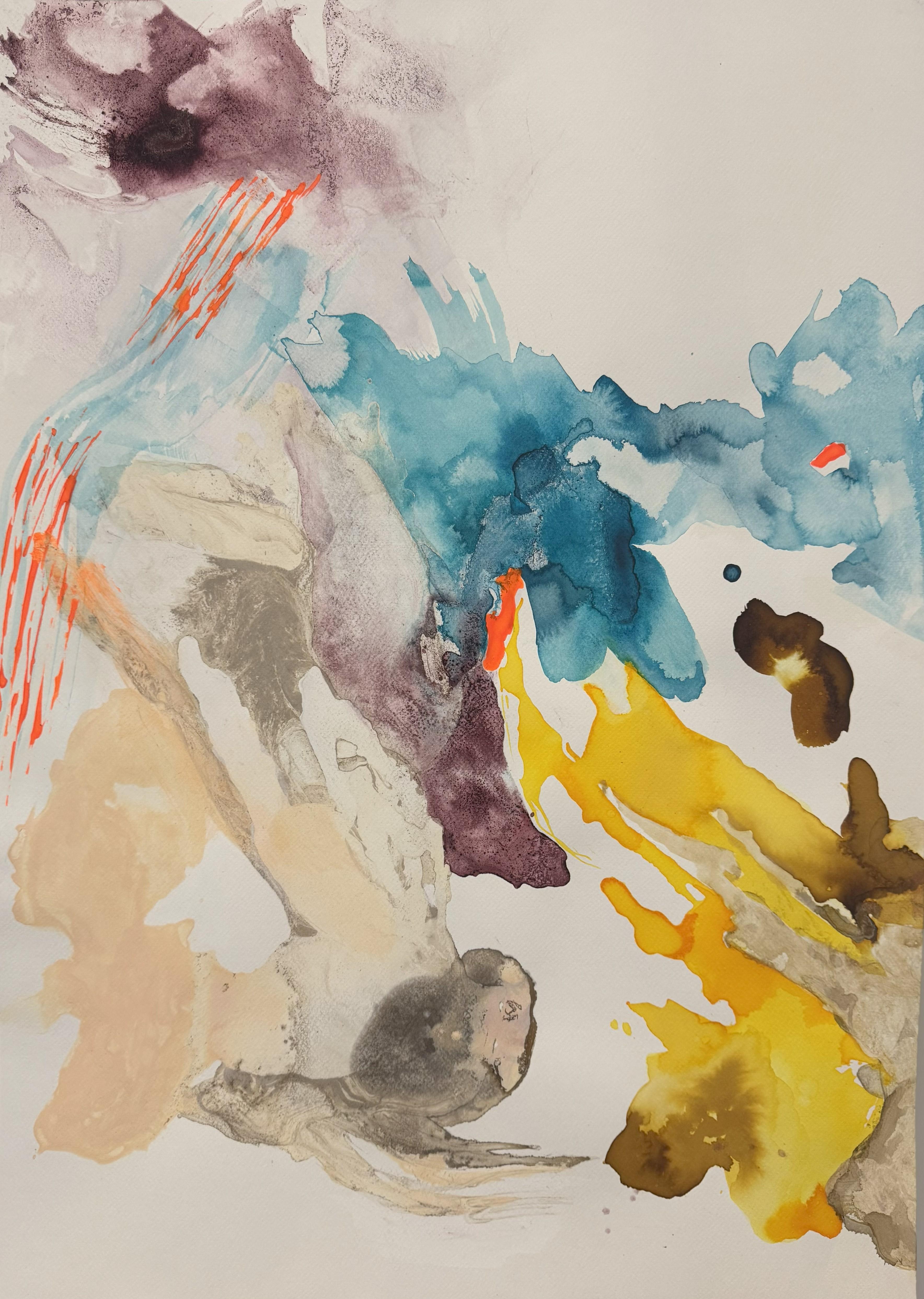 Impermanence Series n19. From Impermanence series - Mixed Media Art by Rosario Briones