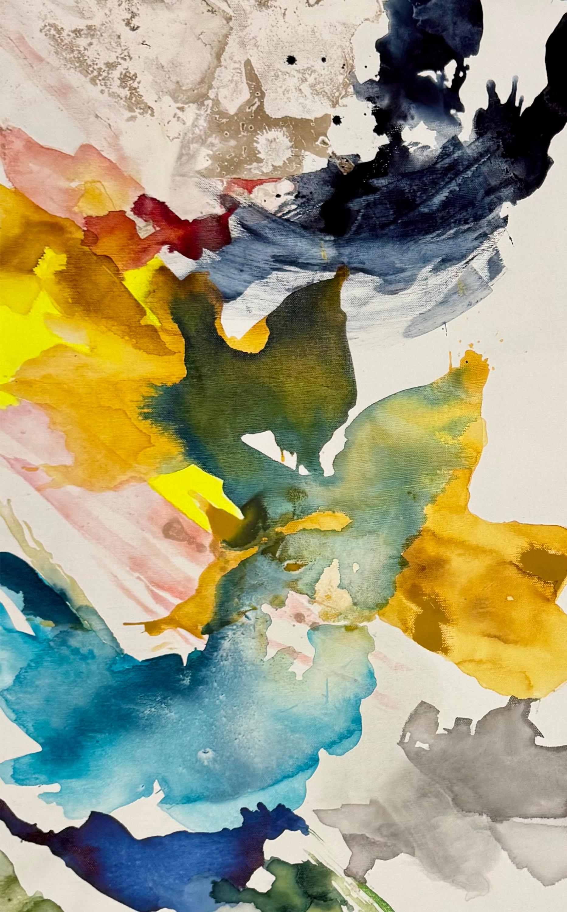 Série Impermanence n6. De la série Impermanence - Abstrait Painting par Rosario Briones