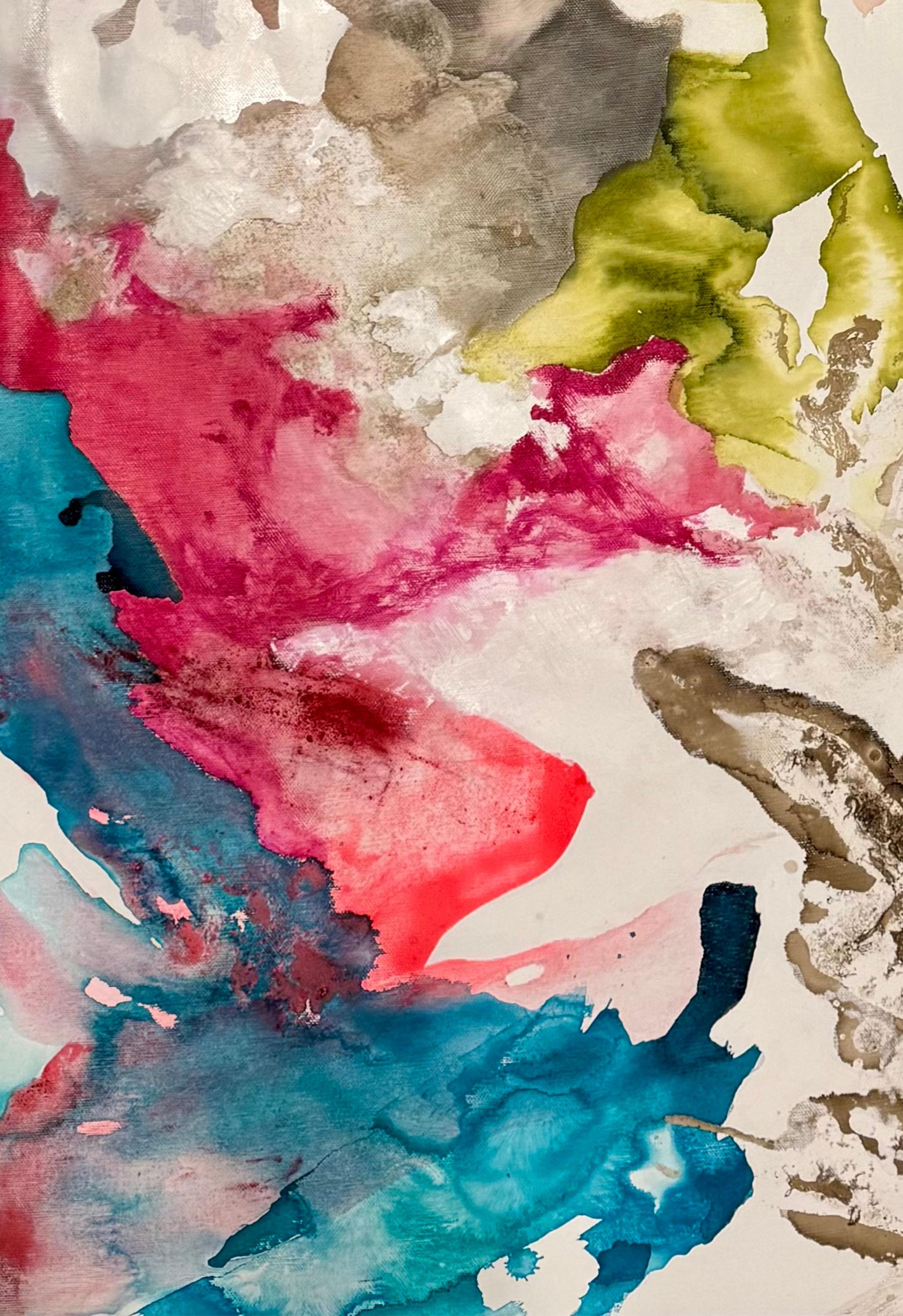 Série Impermanence n7. De la série Impermanence - Abstrait Painting par Rosario Briones