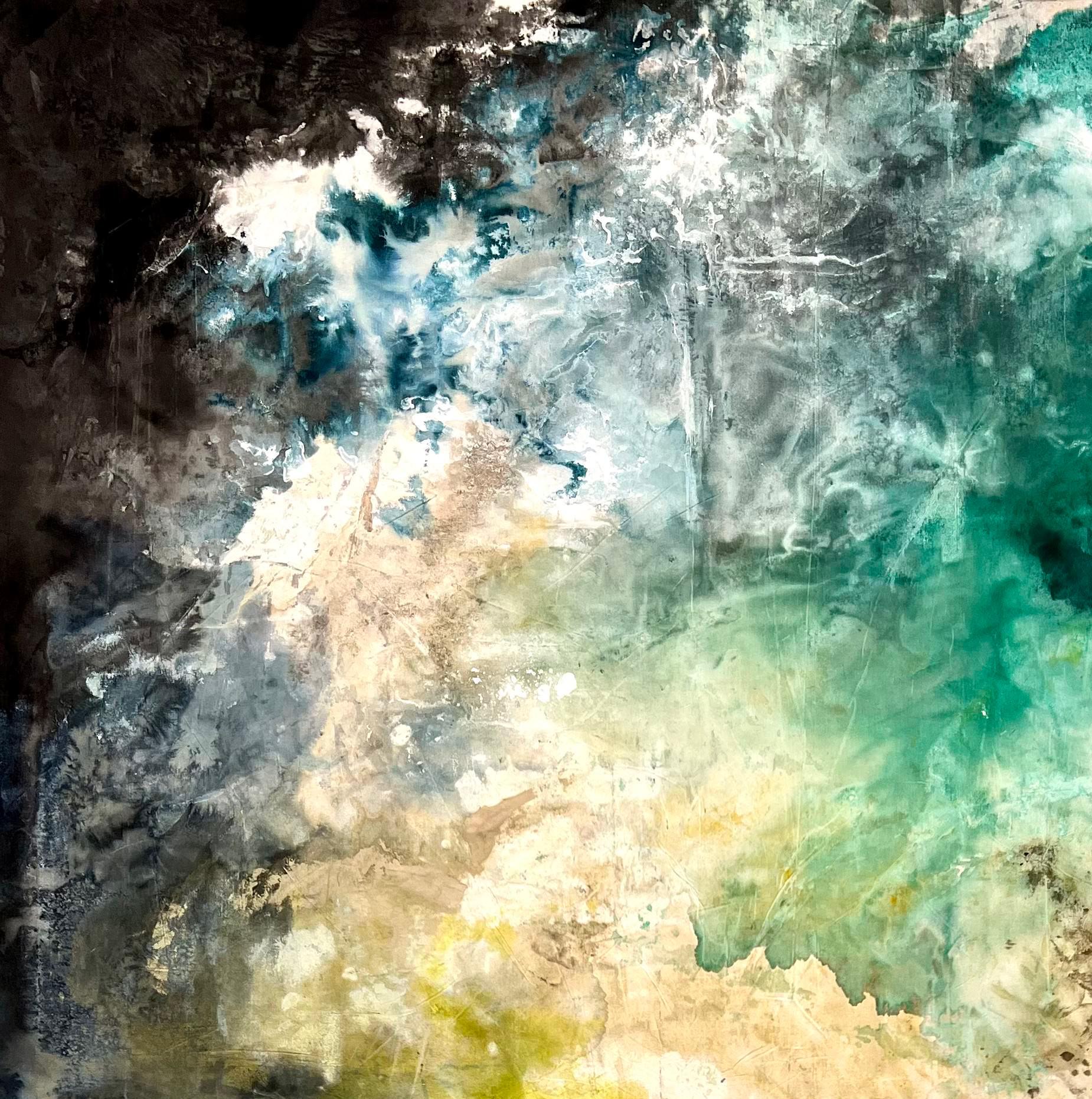 Liquid Life Series n1, 2023 by Rosario Briones
From the series Liquid Life
Mixed media: natural pigments, Indian ink, watercolor, and betum on canvas.
Dimensions: 255 H X 150 W cm.
Unframed
Signed by the artist

The “Liquid Life” series.
About