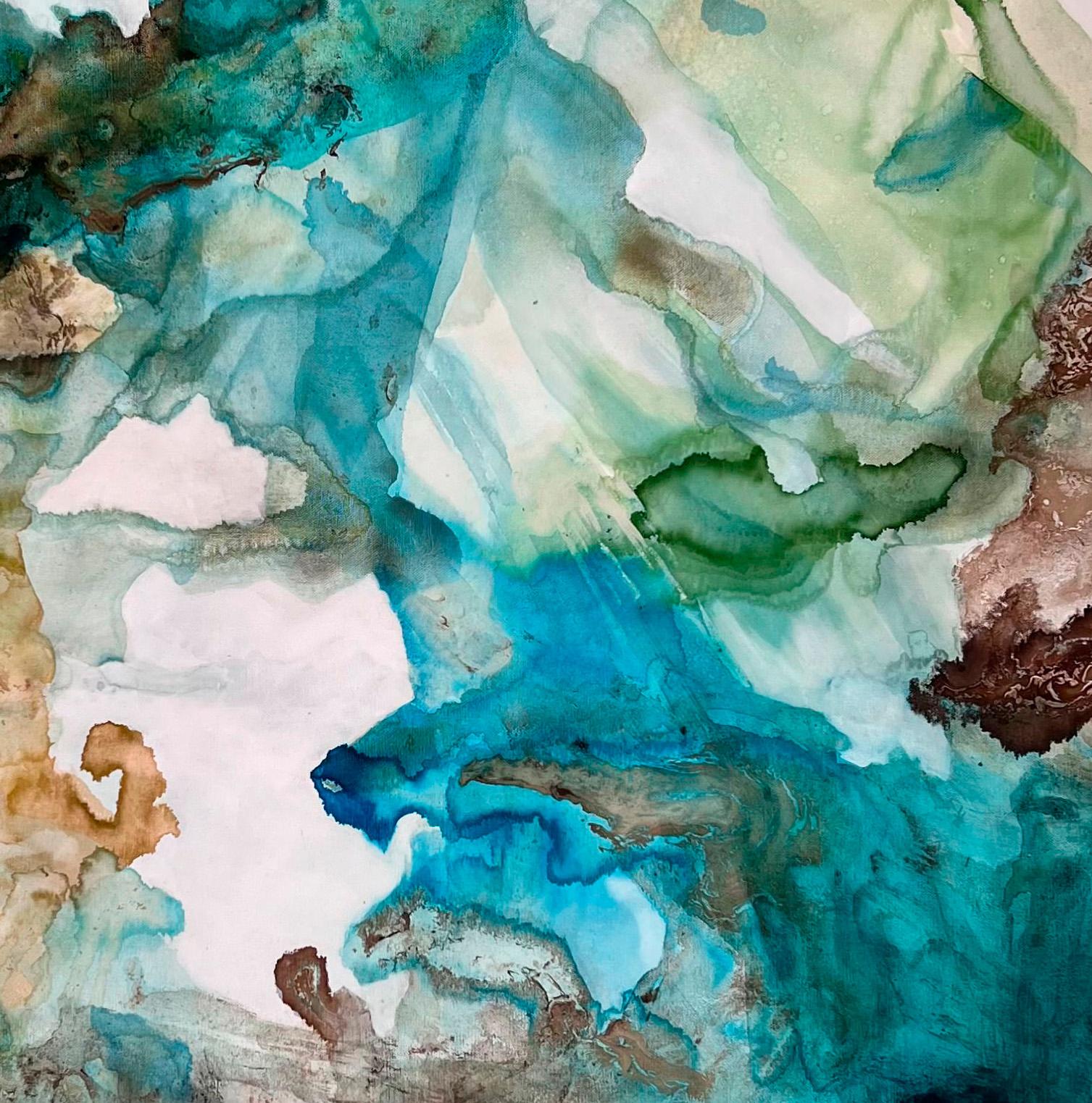 Serie Vida Líquida n5. Pintura abstracta en venta 1