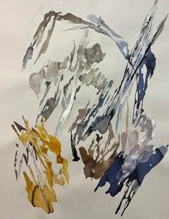  Natural Flow Serie n12. Abstrakte Pigmente auf Papier