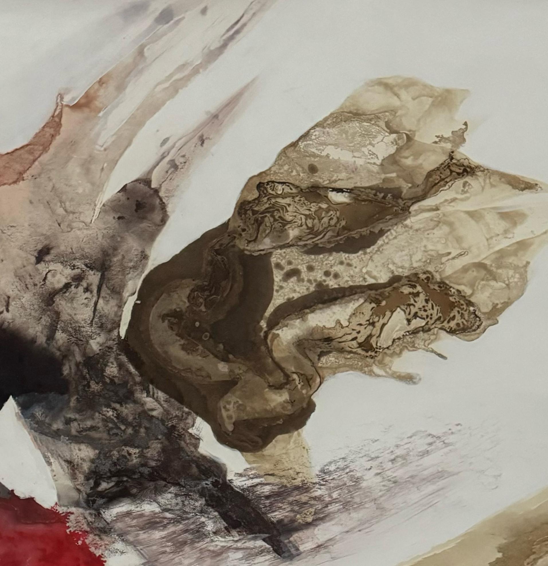 Serie Nature Flow n14. Dalla serie Nature Flow - Mixed Media Art Astratto di Rosario Briones