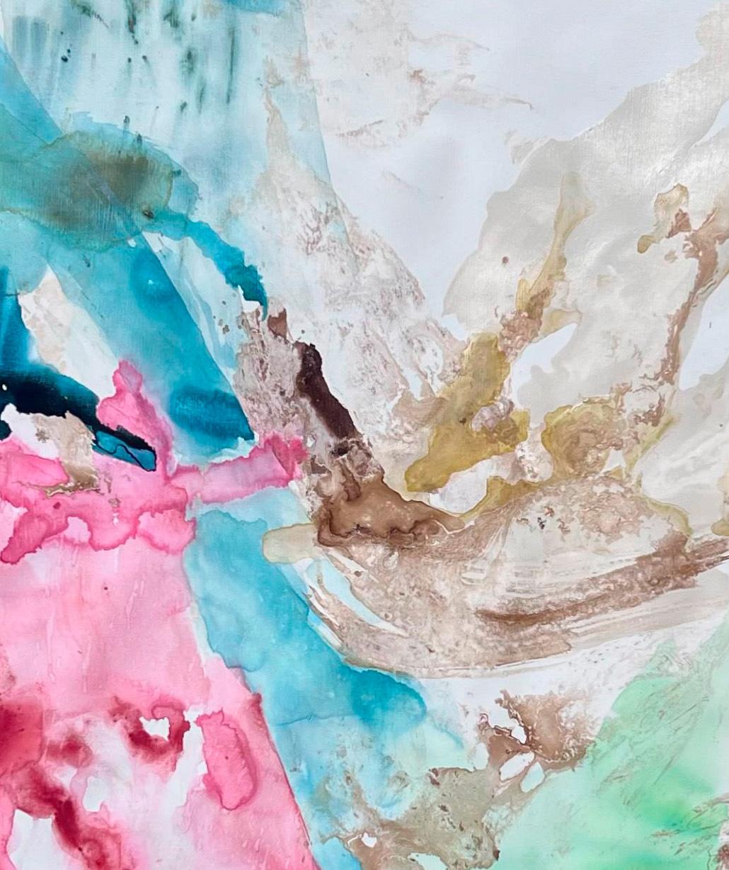 Série Natural Flow n2 Peinture abstraite - Painting de Rosario Briones