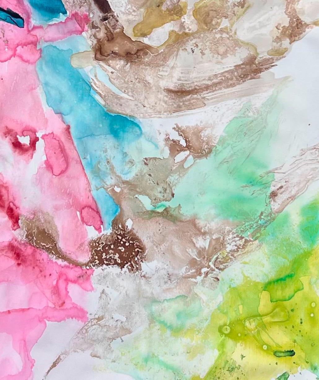 Série Natural Flow n2 Peinture abstraite - Abstrait Painting par Rosario Briones